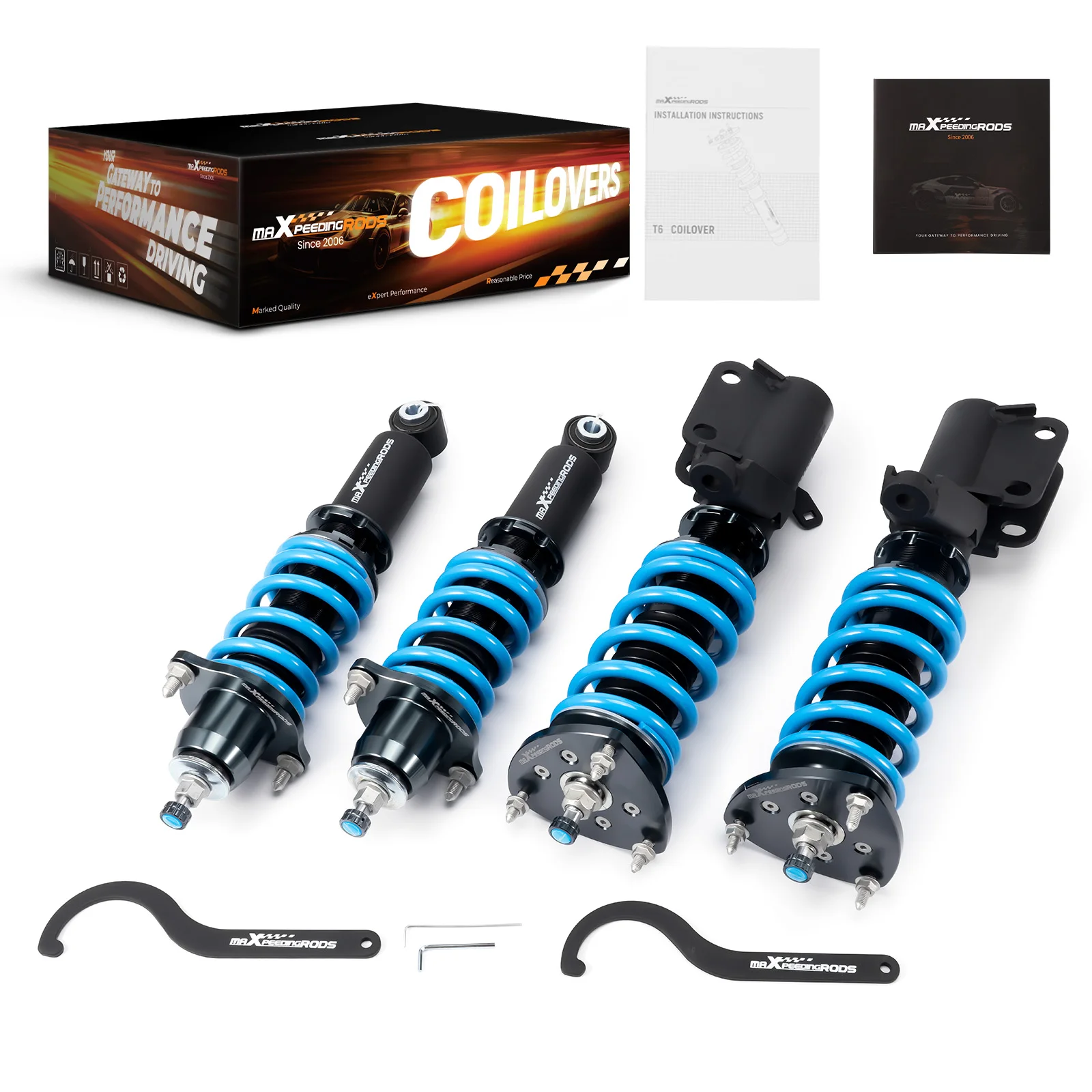 MaXpeedingrods T6 Coilover 24 Way Damper Shock Kit For Honda CR-V FWD AWD 02-06
MaXpeedingrods T6 Coilover 24 Way Damper Shock Kit For Honda CR-V FWD AWD 02-06
