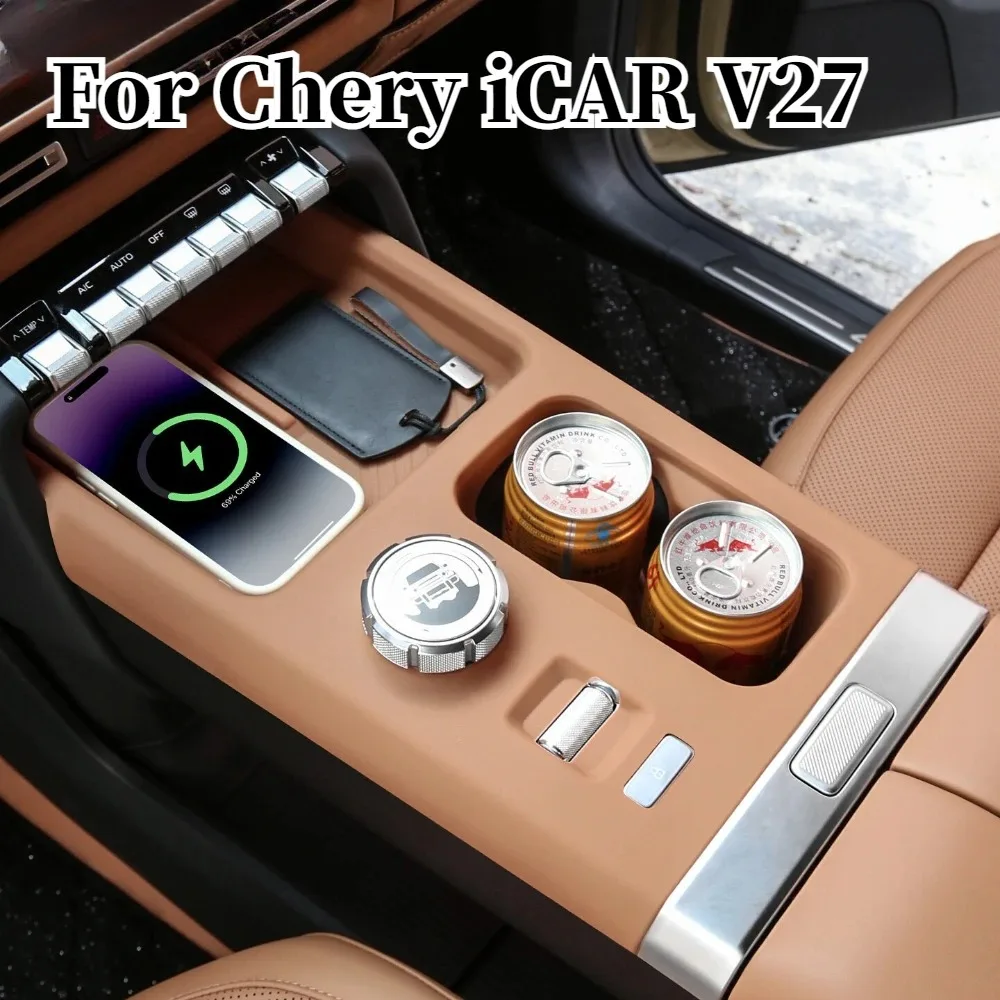 For Chery iCAR V27 Silicone Central Control Panel Full Coverage Protective Pad Cup Holder Wireless Charging Anti Slip Mat
For Chery iCAR V27 Silicone Central Control Panel Full Coverage Protective Pad Cup Holder Wireless Charging Anti Slip Mat