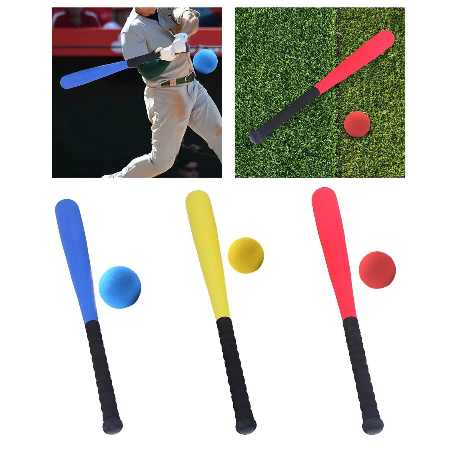 EVA Softball Bat 54cm Children Sports Training Bat Foam Ball Kit for Game Playing Beginners Gift Boys Girls
EVA Softball Bat 54cm Children Sports Training Bat Foam Ball Kit for Game Playing Beginners Gift Boys Girls