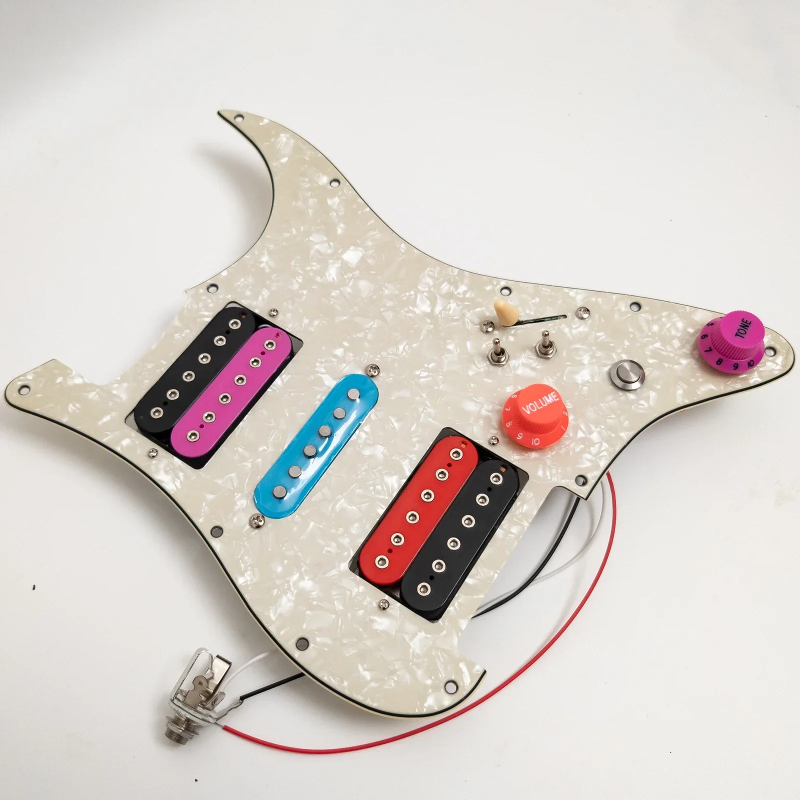 HSH Prewired Loaded Guitar Pickguard with Kill Switch Coil Splitting Alnico 5 Humbucker for ST Style Guitar
HSH Prewired Loaded Guitar Pickguard with Kill Switch Coil Splitting Alnico 5 Humbucker for ST Style Guitar