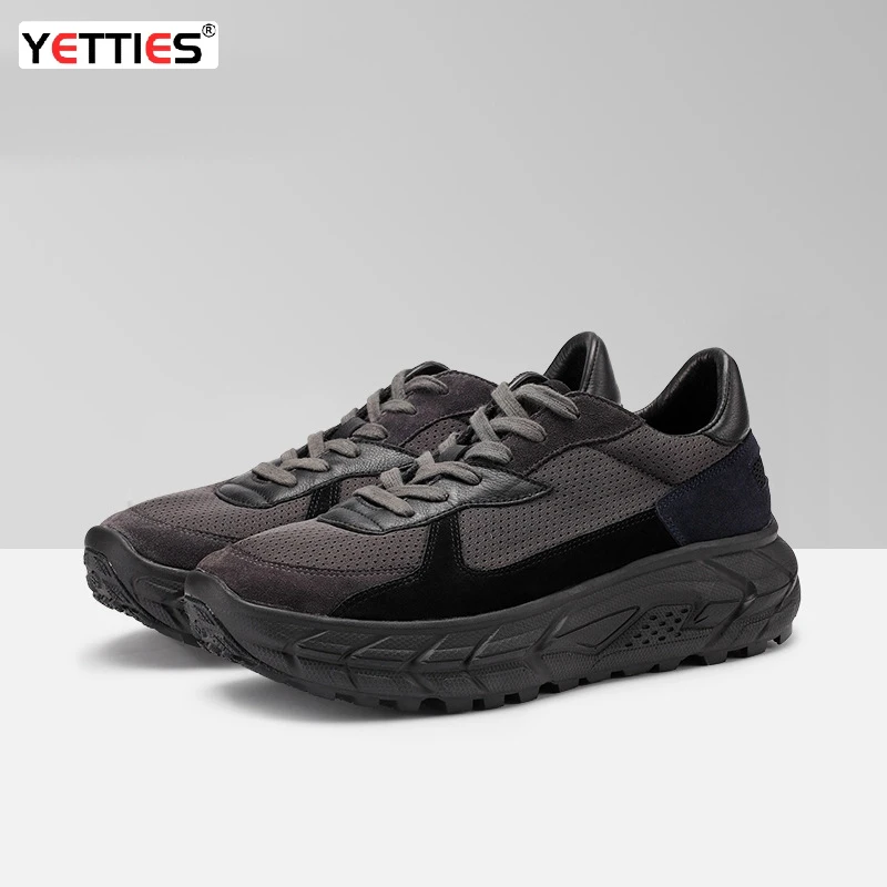 Мужские кожаные дышащие кроссовки ручной работы в Гуанчжоу, спортивная обувь на платформе в корейском стиле | Повседневная модная обувь, увеличивающая рост
Мужские кожаные дышащие кроссовки ручной работы в Гуанчжоу, спортивная обувь на платформе в корейском стиле | Повседневная модная обувь, увеличивающая рост