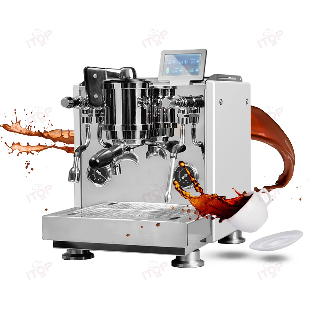 Controllable Saturation Brewing Head Double Boiler 2.5L + 1.0L Commercial Semi-automatic Espresso Machine With LCD Control Panel
Controllable Saturation Brewing Head Double Boiler 2.5L + 1.0L Commercial Semi-automatic Espresso Machine With LCD Control Panel