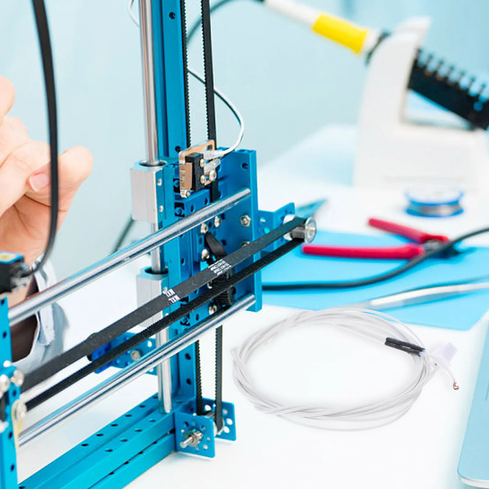 5pcs Temperature Sensor For 3D Printer Hotend High Temp Thermistor Replacement 3D Printing Parts Accessory Hot End