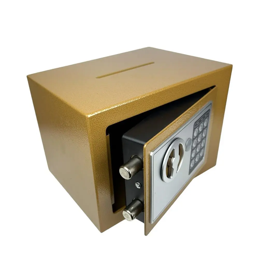 Anti-Theft Piggy Bank Key Lock Password Lock Combination Lock Security Box Household Compact Small Digital Safe Box Home Use