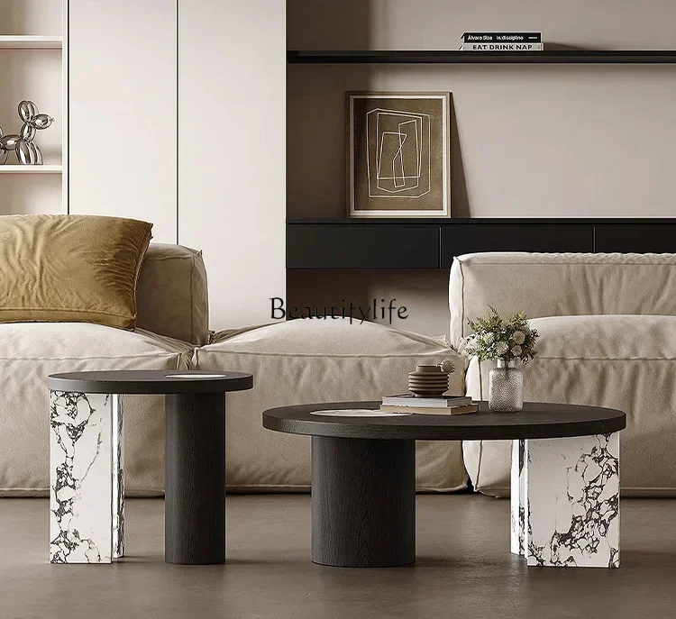 FG26Rock slab coffee table combination light luxury modern simple size round high and low small apartment
FG26Rock slab coffee table combination light luxury modern simple size round high and low small apartment