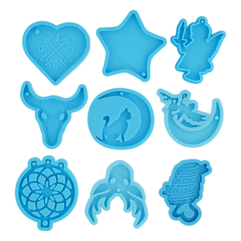 Y1UB 9Pcs Angel Heart Pendant Epoxy Resin Silicone Mold DIY Handmade Keychain Mold Small Pendant Mold Tool Easy Clean
Y1UB 9Pcs Angel Heart Pendant Epoxy Resin Silicone Mold DIY Handmade Keychain Mold Small Pendant Mold Tool Easy Clean