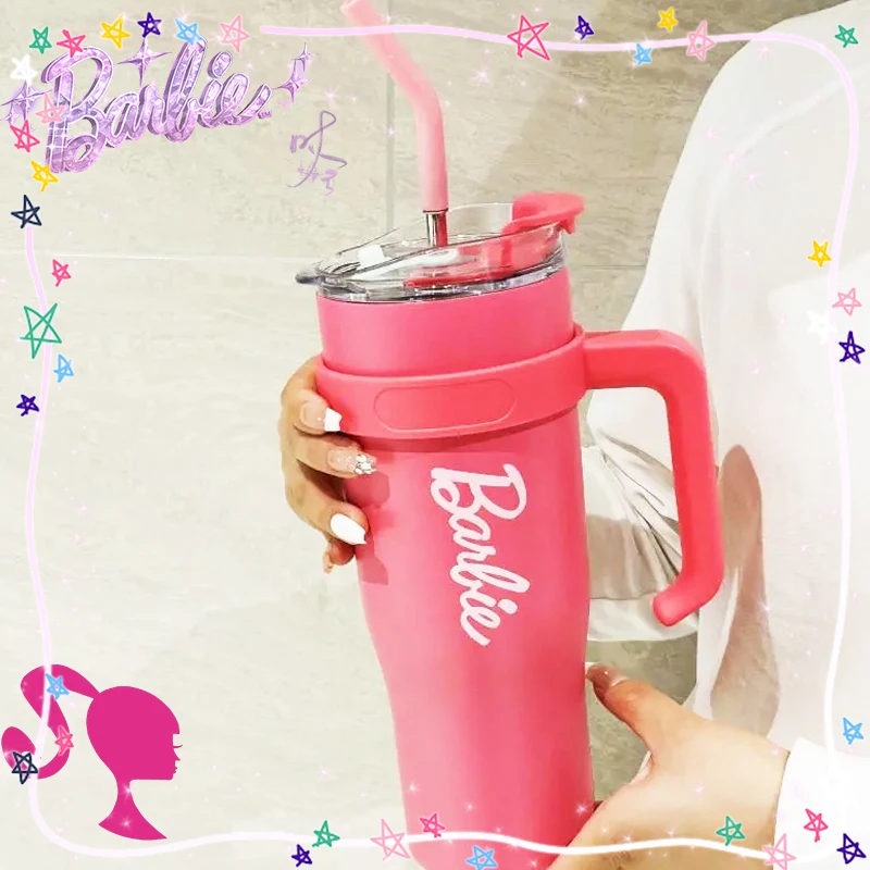 Barbie Big Insulated Water Cup Straw Portable Car Ice Water Hot Ins Stylish Fashion Trendy Movie Stainless Steel Cute Girls Gift
Barbie Big Insulated Water Cup Straw Portable Car Ice Water Hot Ins Stylish Fashion Trendy Movie Stainless Steel Cute Girls Gift