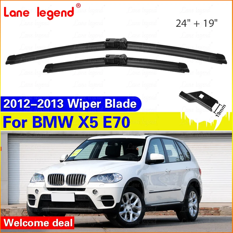 Wiper LHD Front Wiper Blades For BMW X5 E70 2012 - 2013 Windshield Windscreen Window Rain Brushes 24"+19" Push Button
Wiper LHD Front Wiper Blades For BMW X5 E70 2012 - 2013 Windshield Windscreen Window Rain Brushes 24"+19" Push Button