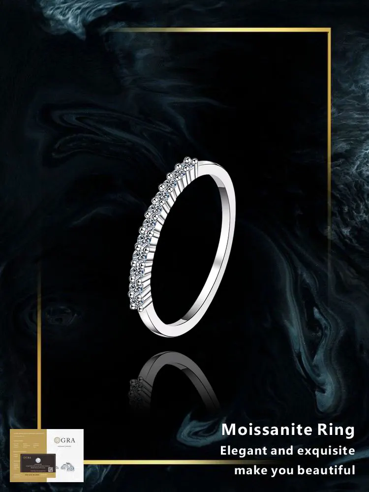 925 Sterling Silver Moissanite Ring Diamond Rings for Women Luxury Wedding Fashion Jewelry Wedding Rings with GRA Certificate
925 Sterling Silver Moissanite Ring Diamond Rings for Women Luxury Wedding Fashion Jewelry Wedding Rings with GRA Certificate