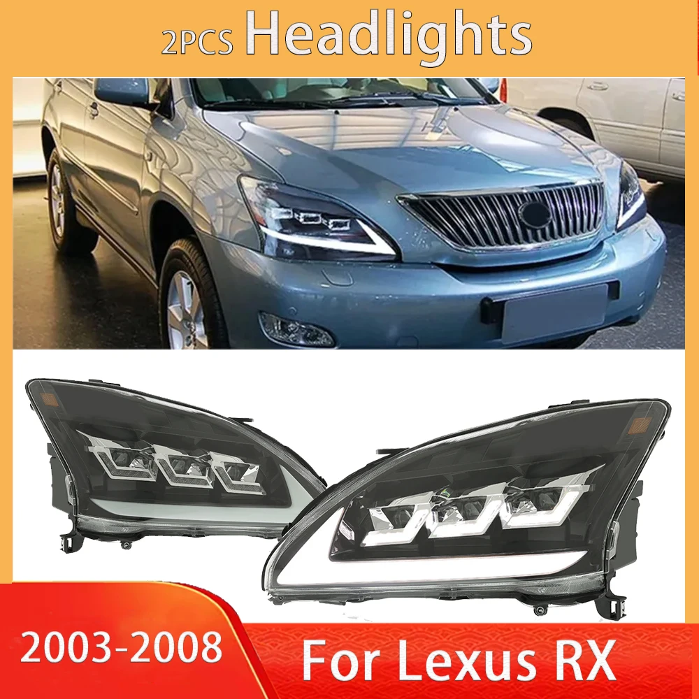 Car Lights for Lexus RX RX300 LED Headlight taillight 2003-2008 RX200T RX350 Head Lamp Drl Projector Lens Automotive Accessories
Car Lights for Lexus RX RX300 LED Headlight taillight 2003-2008 RX200T RX350 Head Lamp Drl Projector Lens Automotive Accessories