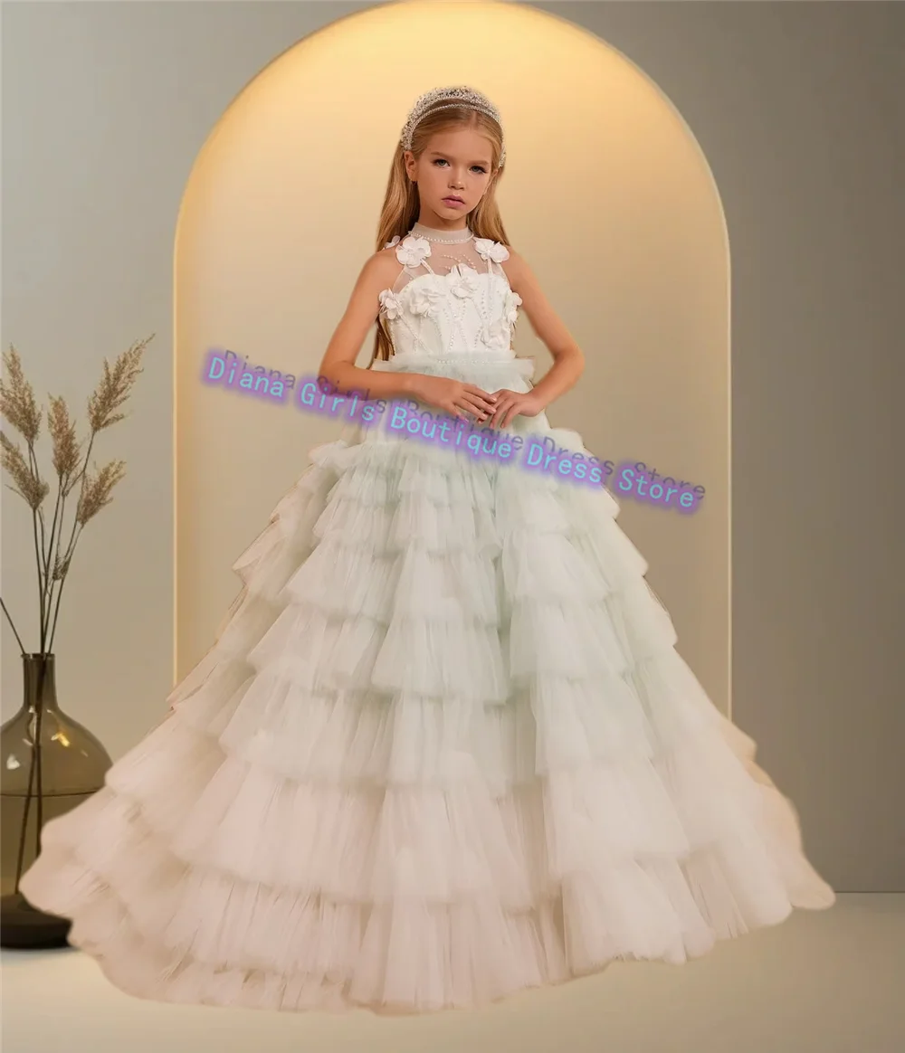 Gorgeous Tiered Applique Beading Flower Girl Dress Tulle Puffy Pearls For Kids Wedding Birthday Party Ball Evening Gowns
Gorgeous Tiered Applique Beading Flower Girl Dress Tulle Puffy Pearls For Kids Wedding Birthday Party Ball Evening Gowns