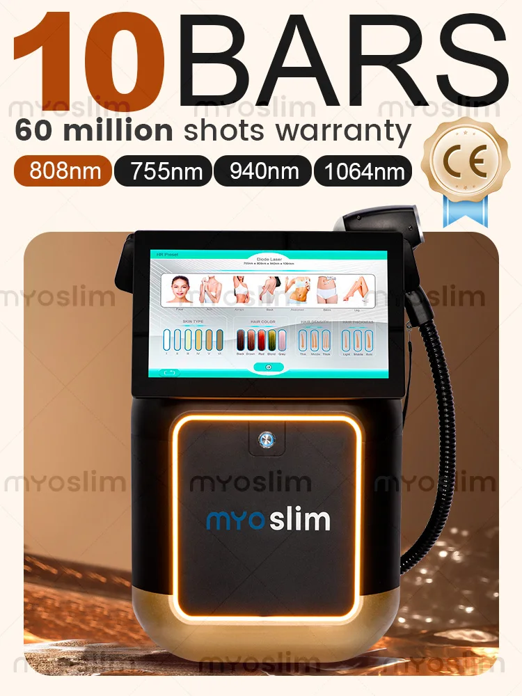 Professional 4 Waves Portable 5000w Soprano Diode Ice Titanium Laser Body Hair Removal Machine 808nm 755 940 1064NM Device
Professional 4 Waves Portable 5000w Soprano Diode Ice Titanium Laser Body Hair Removal Machine 808nm 755 940 1064NM Device