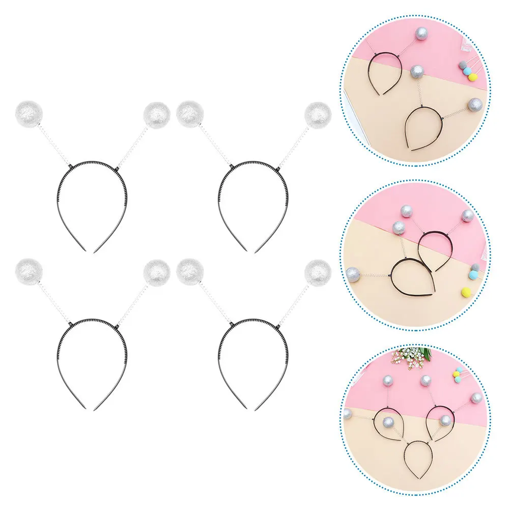 4Pcs Balls Style Hairband Novelty Performance Headband Decor for Celebration Selfie Fun Delicate Hair Accessories
4Pcs Balls Style Hairband Novelty Performance Headband Decor for Celebration Selfie Fun Delicate Hair Accessories