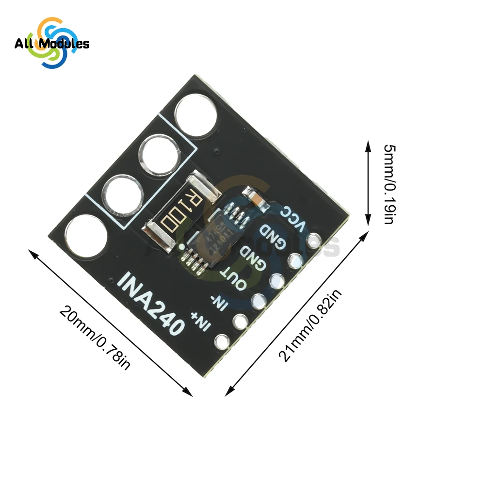 INA240A1/A2/A3/A4 Current Sense Amplifier Module - Bidirectional Current Monitoring Acquisition Breakout Board
INA240A1/A2/A3/A4 Current Sense Amplifier Module - Bidirectional Current Monitoring Acquisition Breakout Board