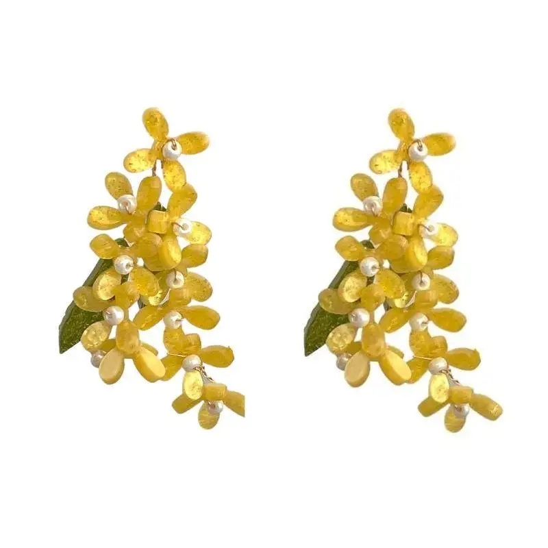 Золотые осенние серьги с зелеными листьями из османтуса, маленькие свежие литературные серьги, белые праздничные ветровые бусины
Золотые осенние серьги с зелеными листьями из османтуса, маленькие свежие литературные серьги, белые праздничные ветровые бусины