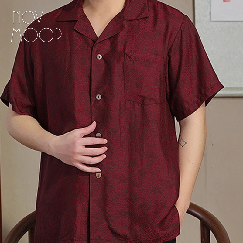 Novmoop men's natural silk shirt special after treatment flora printed luxurious fabric must-buy birthday gift LT3589
Novmoop men's natural silk shirt special after treatment flora printed luxurious fabric must-buy birthday gift LT3589