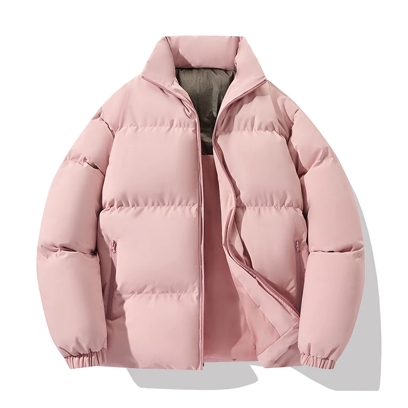 Thickened Stand-up Collar Fashionable Windproof Cotton Coat Trendy Couple Solid Color Coat Winter Cotton-padded Jacket for Men
Thickened Stand-up Collar Fashionable Windproof Cotton Coat Trendy Couple Solid Color Coat Winter Cotton-padded Jacket for Men