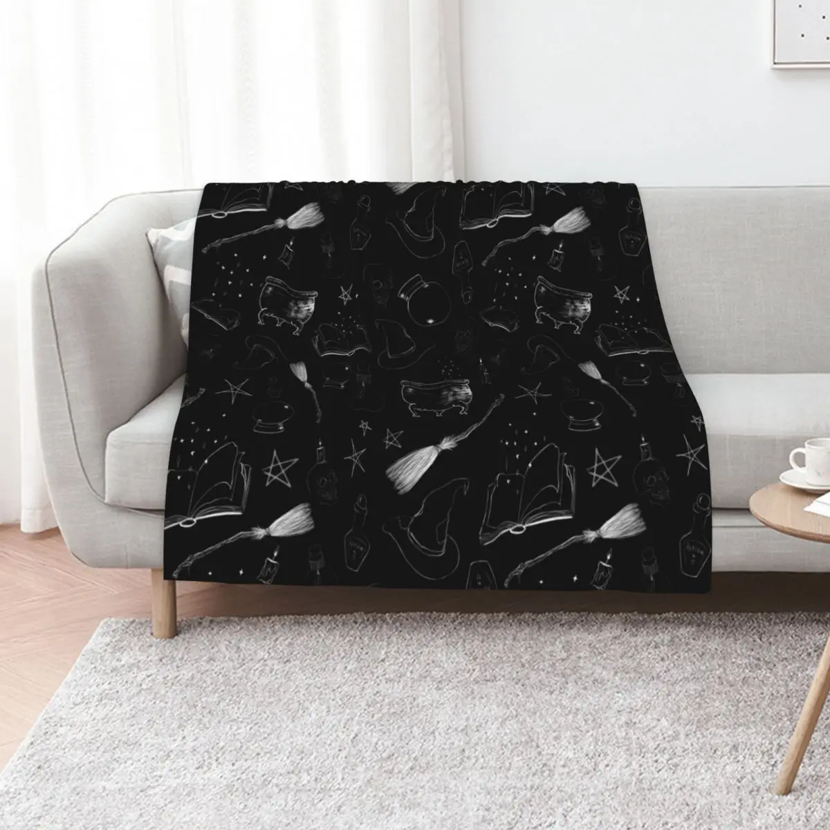 Witchy Bits on Black Throw Blanket Luxury Personalized Gift Heavy Luxury Brand Blankets
Witchy Bits on Black Throw Blanket Luxury Personalized Gift Heavy Luxury Brand Blankets