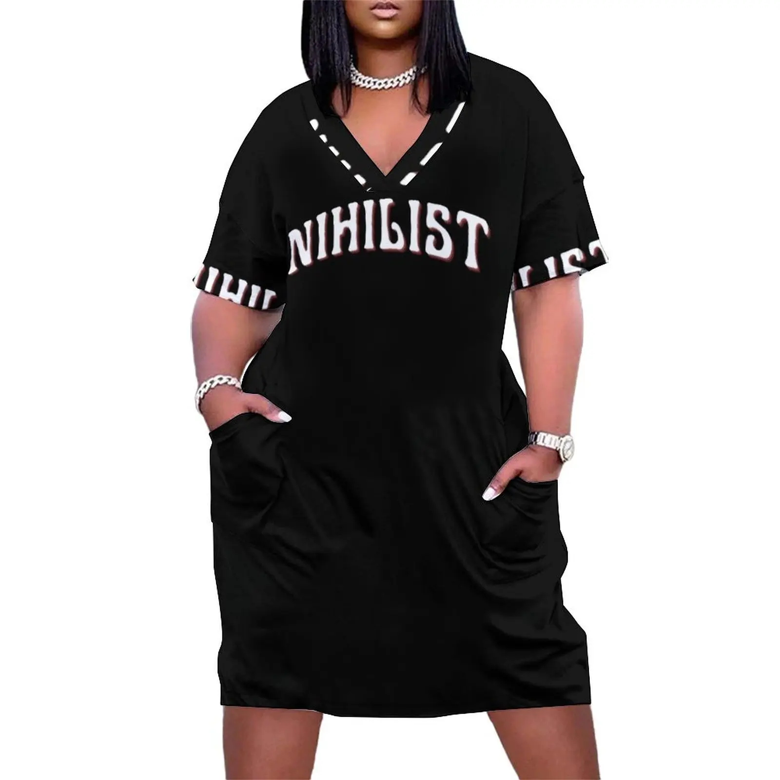 NIHILIST Loose Pocket Dress long sleeve dress Casual dresses beach dress Women's clothing
NIHILIST Loose Pocket Dress long sleeve dress Casual dresses beach dress Women's clothing