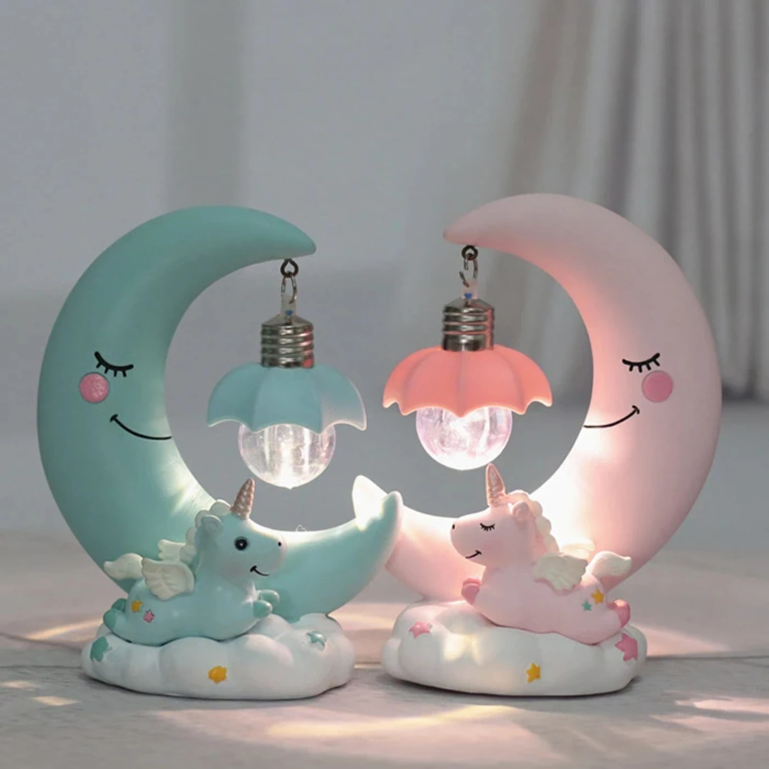 LED Night Light Resin Moon Unicorn Cartoon Baby Lamp Romantic Bedroom Decor for Children Kid Girl Toy Children's Gift Cute Light
LED Night Light Resin Moon Unicorn Cartoon Baby Lamp Romantic Bedroom Decor for Children Kid Girl Toy Children's Gift Cute Light