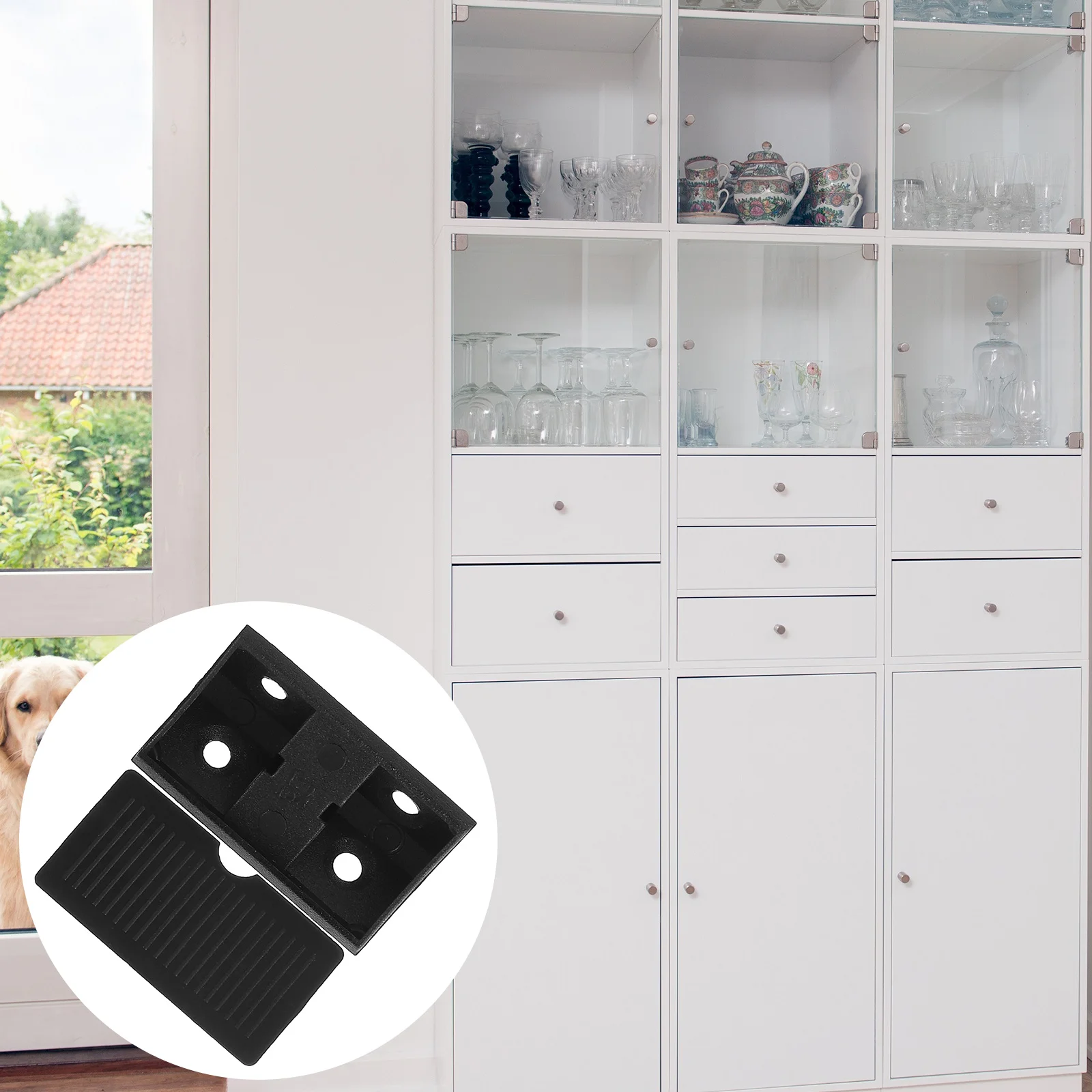 100 Pcs Cabinet Angle Code Furniture Corner Connector Brackets with Cover Right Plastic Braces Shelf
100 Pcs Cabinet Angle Code Furniture Corner Connector Brackets with Cover Right Plastic Braces Shelf