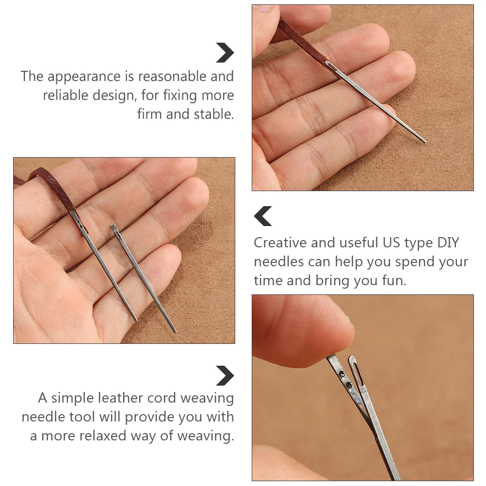 5pcs Cord Needle High Quality DIY Tool Weaving Rope Sewing Thread Needles US Type Practical Device Durability
5pcs Cord Needle High Quality DIY Tool Weaving Rope Sewing Thread Needles US Type Practical Device Durability