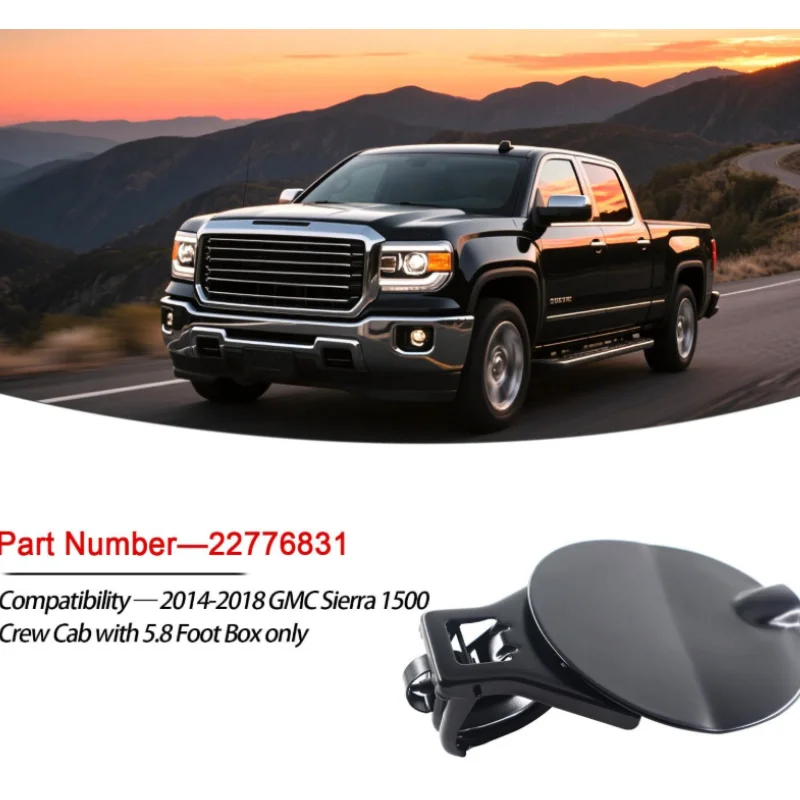 22776831 Fuel Filler Door Fuel Door Cover For 2014-2018 GMC Sierra 1500 Crew Cab with 5.8 Foot Box only
22776831 Fuel Filler Door Fuel Door Cover For 2014-2018 GMC Sierra 1500 Crew Cab with 5.8 Foot Box only