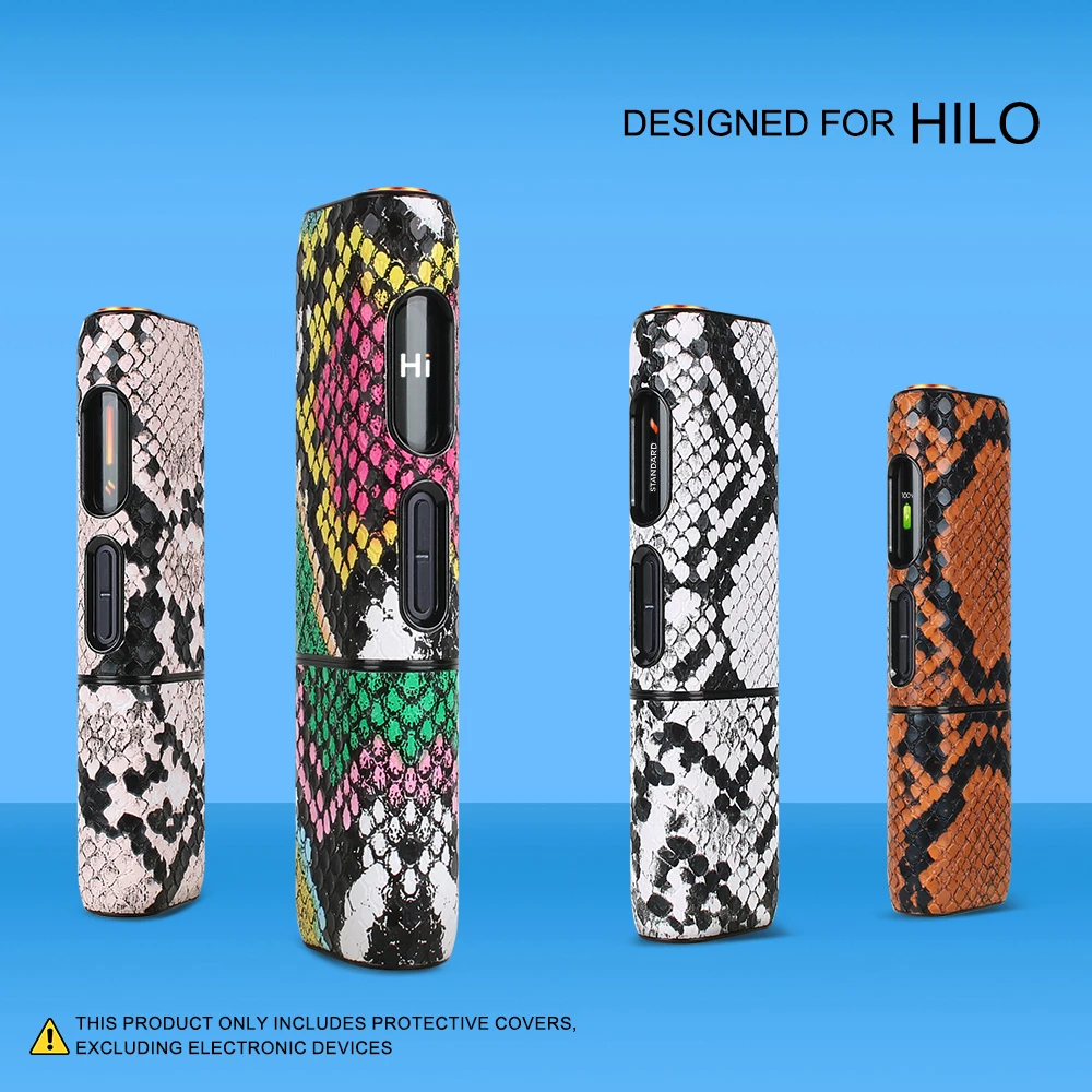 Защитный чехол из искусственной кожи, подходящий для HILO, с узором под змеиную кожу для защиты аксессуаров для электронных сигарет.
Защитный чехол из искусственной кожи, подходящий для HILO, с узором под змеиную кожу для защиты аксессуаров для электронных сигарет.