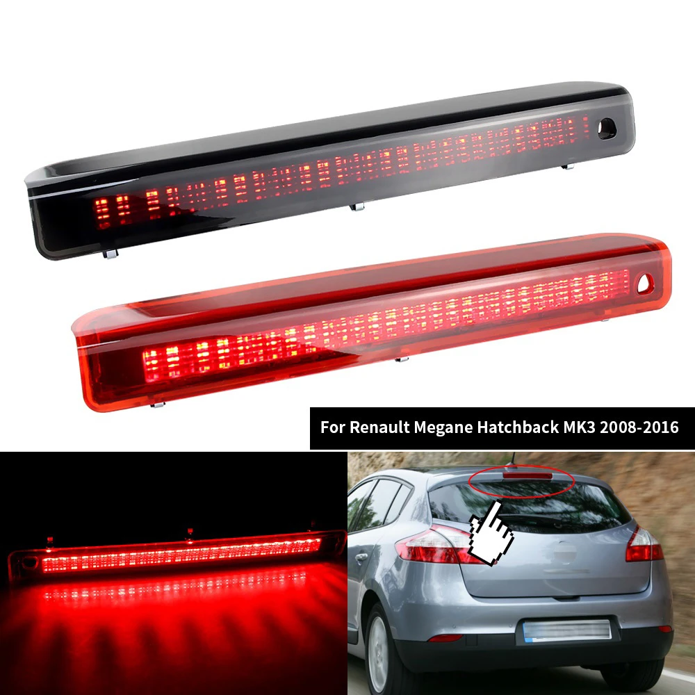 1 шт. красный/дымчатый задний светодиодный третий высокий стоп-сигнал для Renault Megane MK III хэтчбек 2008-2016 годов, задние стоп-сигналы
1 шт. красный/дымчатый задний светодиодный третий высокий стоп-сигнал для Renault Megane MK III хэтчбек 2008-2016 годов, задние стоп-сигналы