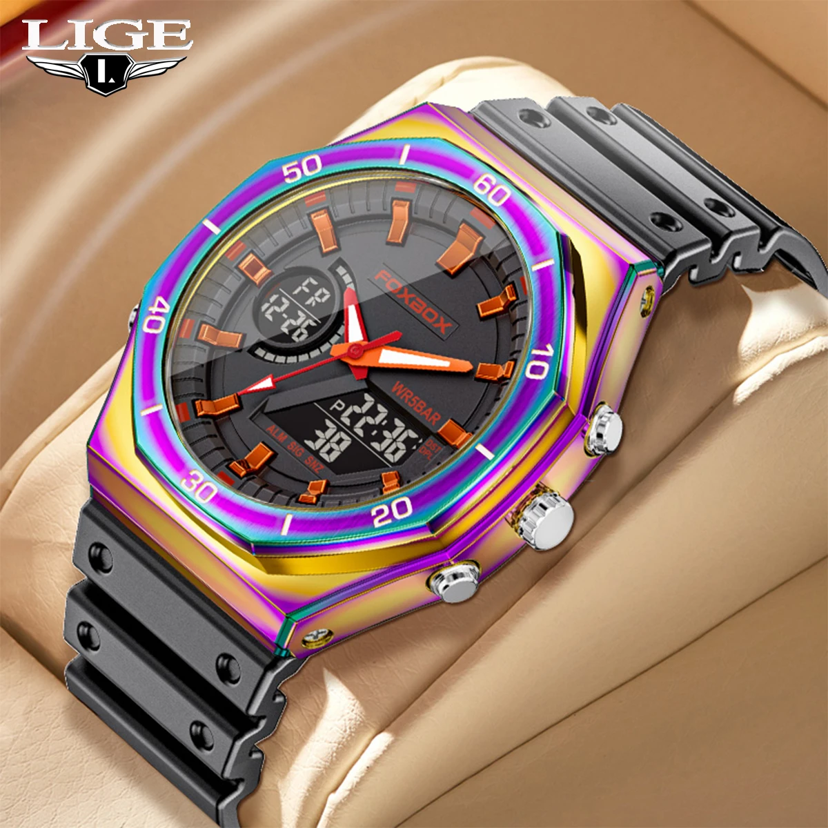 FOXBOX New Luxury Business Watch Waterproof LuminousQuartz Silicone Men's Watches sports watches reloj Handsome reloj hombre
FOXBOX New Luxury Business Watch Waterproof LuminousQuartz Silicone Men's Watches sports watches reloj Handsome reloj hombre