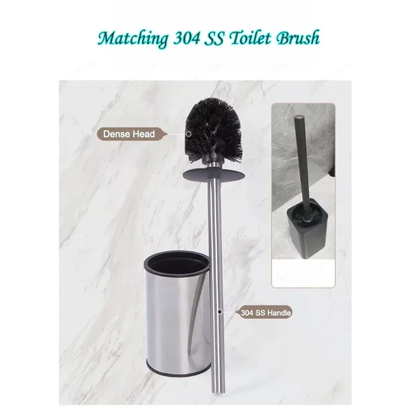 Hidden Recessed Tissue Box & Toilet Brush Niche, 304 Stainless Steel Wall Storage for Modern Bathroom
Hidden Recessed Tissue Box & Toilet Brush Niche, 304 Stainless Steel Wall Storage for Modern Bathroom