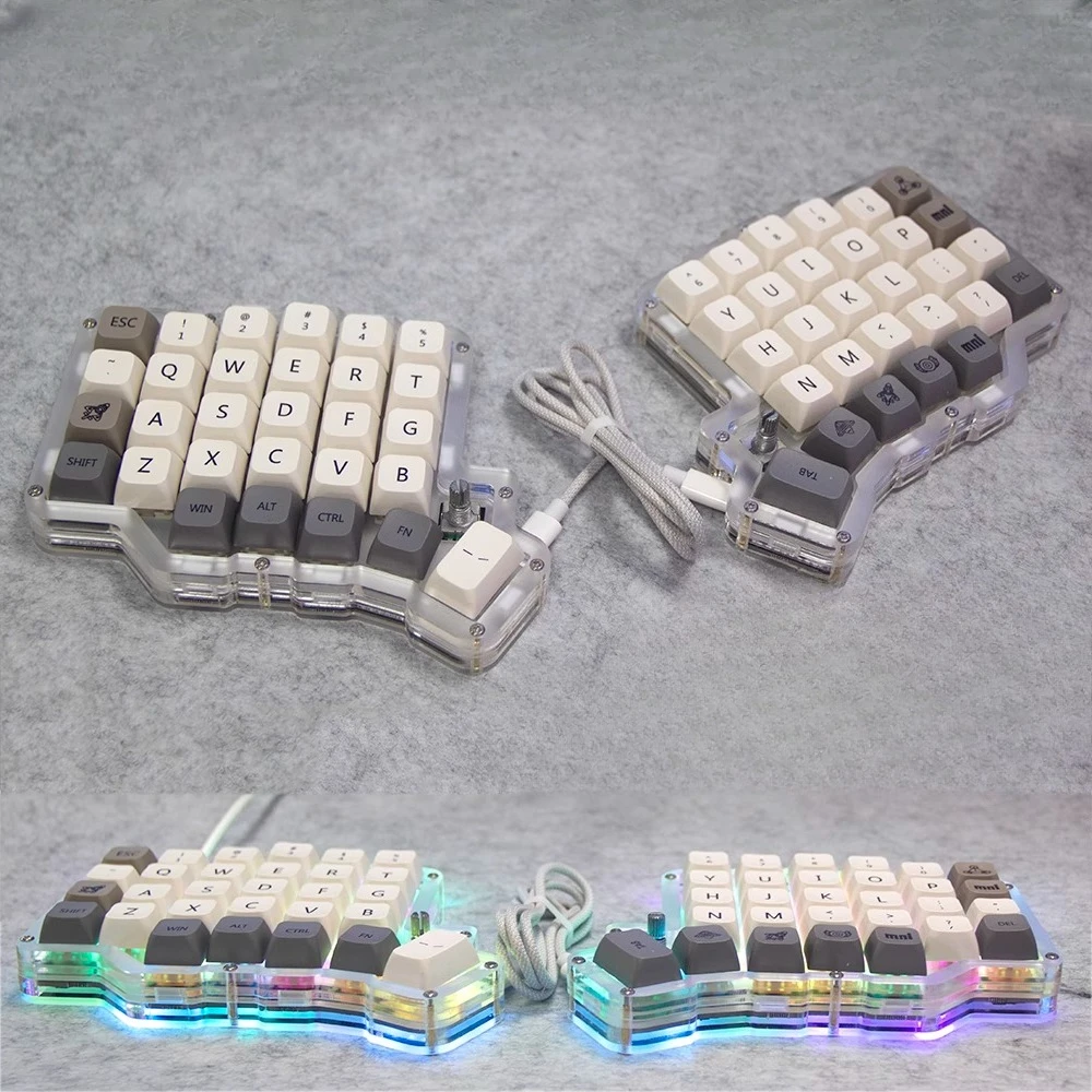 Комплект механической клавиатуры Solfe Split58, проводная ручка RGB с возможностью горячей замены Type-C, изготовленная на заказ эргономичная офисная игровая клавиатура с поддержкой VIAL
Комплект механической клавиатуры Solfe Split58, проводная ручка RGB с возможностью горячей замены Type-C, изготовленная на заказ эргономичная офисная игровая клавиатура с поддержкой VIAL