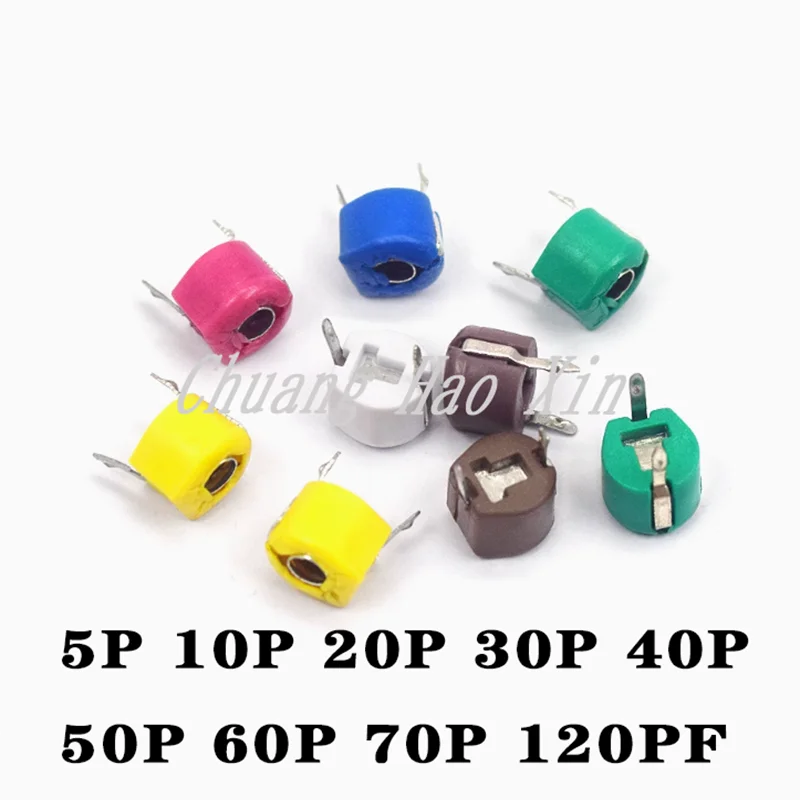 10PCS adjustable capacitor 5P 10P 20P 30P 40P 50P 60P 70P 120PPF JML06-1-120P trimmer variable capacitance plastic 6mm 20/30/PF
10PCS adjustable capacitor 5P 10P 20P 30P 40P 50P 60P 70P 120PPF JML06-1-120P trimmer variable capacitance plastic 6mm 20/30/PF