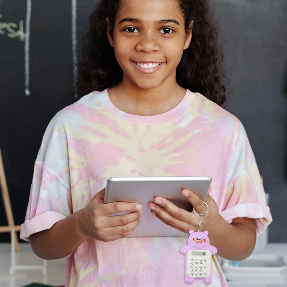 4pcs Cartoon Bear Mini Keychain For Students Portable Electronic With Lcd Screen Tiny Pocket Keychain Mini Electronic Calculator
4pcs Cartoon Bear Mini Keychain For Students Portable Electronic With Lcd Screen Tiny Pocket Keychain Mini Electronic Calculator