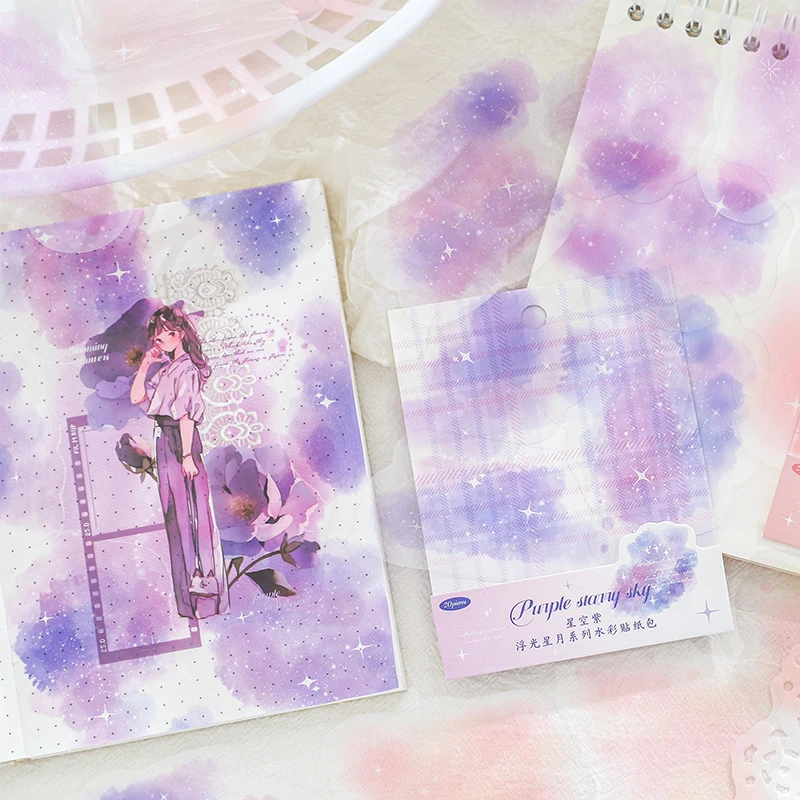 20pcs/lot Watercolor Landscaping Material Collage PET Sticker Floating Stars and Moon Creative DIY Journal Stickers
20pcs/lot Watercolor Landscaping Material Collage PET Sticker Floating Stars and Moon Creative DIY Journal Stickers