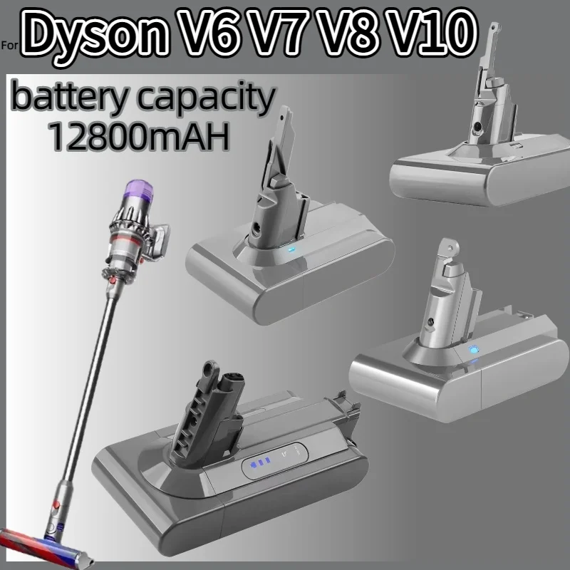 New 12800mAh For Dyson V6V7V8V10 series SV09 SV10 DC58 Absolute Fluffy Animal Pro Bateria vacuum cleaner rechargeable battery
New 12800mAh For Dyson V6V7V8V10 series SV09 SV10 DC58 Absolute Fluffy Animal Pro Bateria vacuum cleaner rechargeable battery