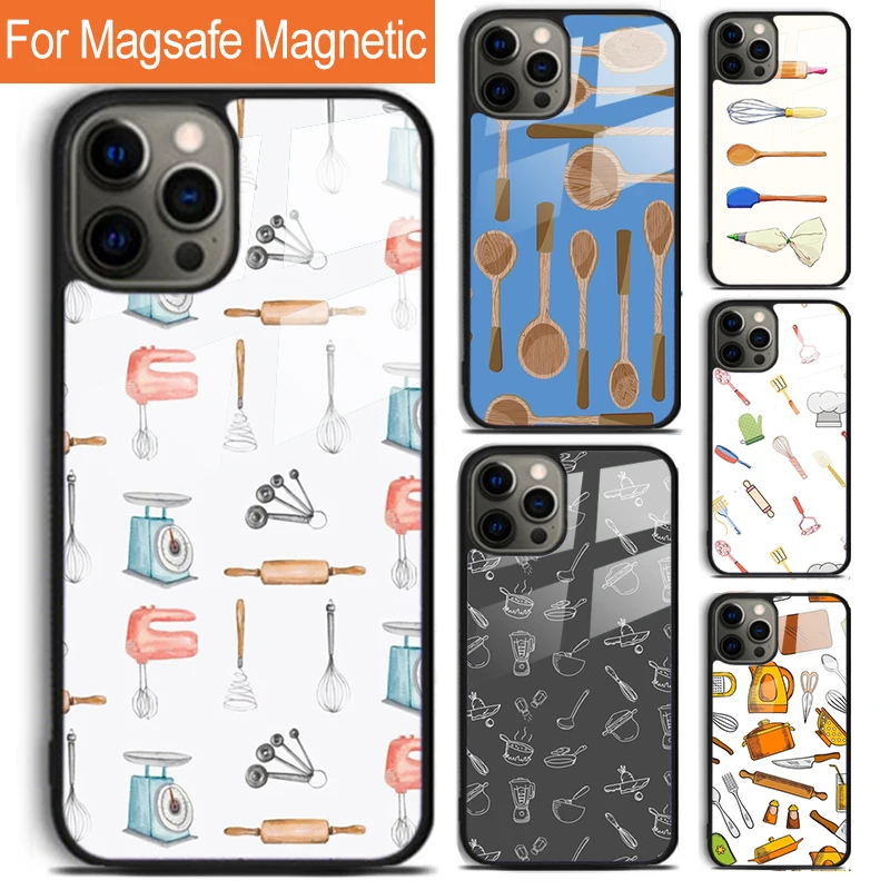 Baking Cooking Utensils Chef Phone Case For iPhone 16 15 14 13 12 11 Pro Max Plus Magsafe Magnetic Wireless Charging Cover
Baking Cooking Utensils Chef Phone Case For iPhone 16 15 14 13 12 11 Pro Max Plus Magsafe Magnetic Wireless Charging Cover