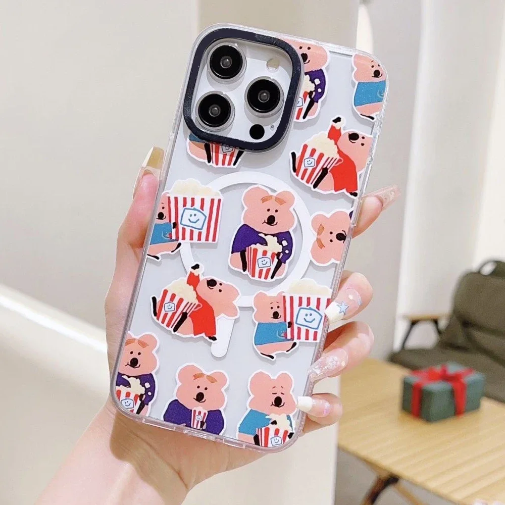 MagSafe Transparent Border Cartoon Bear Phone Case Cover for IPhone 11 12 13 14 15 16 Pro Max Case for IPhone 16 Pro
MagSafe Transparent Border Cartoon Bear Phone Case Cover for IPhone 11 12 13 14 15 16 Pro Max Case for IPhone 16 Pro