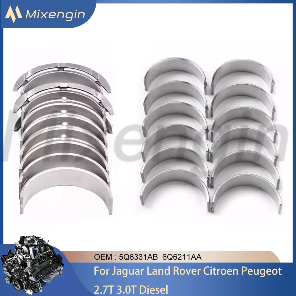 Комплект основных и тяговых подшипников двигателя 267DT 306DT для Jaguar F-PACE XF Land Rover Discovery Citroen Peugeot 2.7T 3.0T V6 Diesel 04-18
Комплект основных и тяговых подшипников двигателя 267DT 306DT для Jaguar F-PACE XF Land Rover Discovery Citroen Peugeot 2.7T 3.0T V6 Diesel 04-18