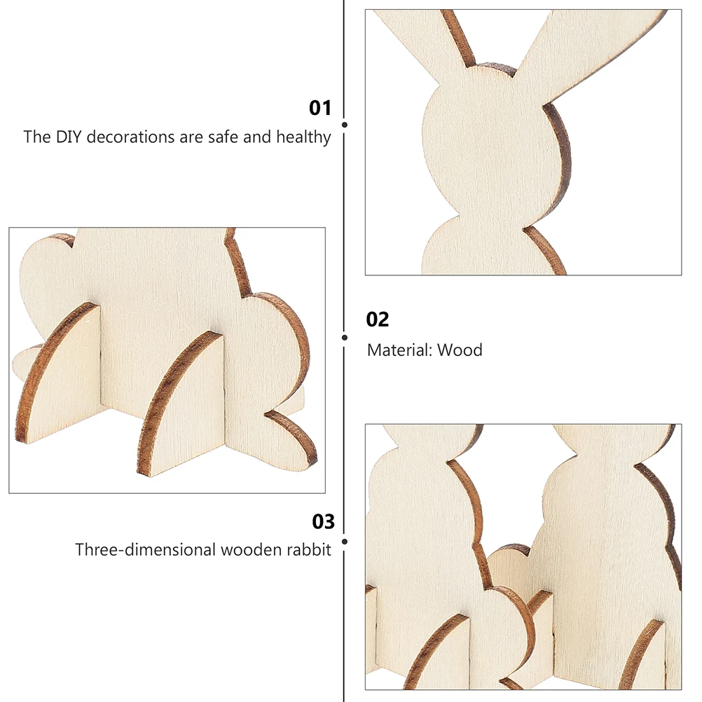 8 Pcs 3D Wooden Rabbit Ornaments Light Weight Decor DIY Bunny Statue Desktop Adorable Shape Lovely Crafts Bunny-shaped
8 Pcs 3D Wooden Rabbit Ornaments Light Weight Decor DIY Bunny Statue Desktop Adorable Shape Lovely Crafts Bunny-shaped