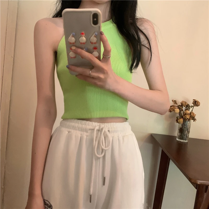 ort Knitted oulder Bared Vest Women's Slim Fit Inner Wear Tank Top Faionable Casual Sle Commute Suitable for Summer
ort Knitted oulder Bared Vest Women's Slim Fit Inner Wear Tank Top Faionable Casual Sle Commute Suitable for Summer