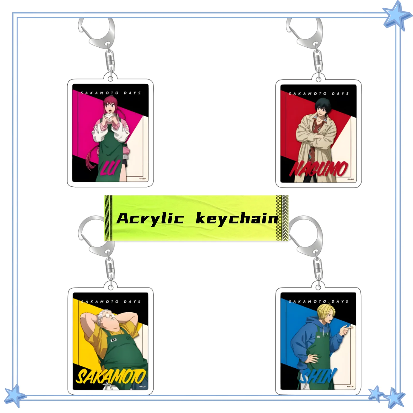 Popular Anime SAKAMOTO DAYS 6cm Acrylic keychain Pendants collect Gifts
Popular Anime SAKAMOTO DAYS 6cm Acrylic keychain Pendants collect Gifts