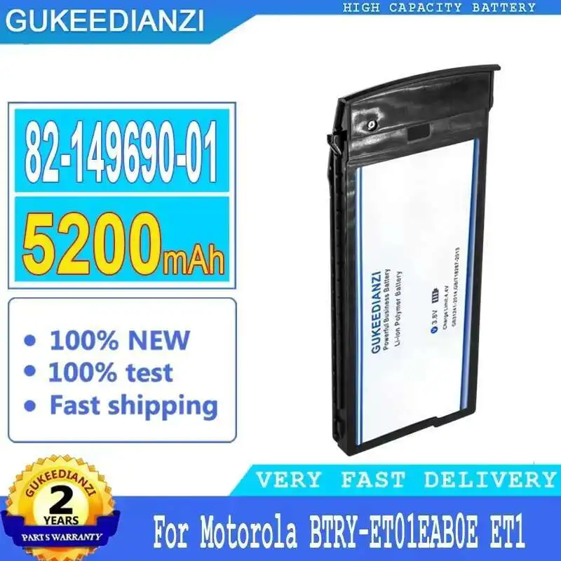Battery 5200Mah For Motorola Moto Zebra Btry-ET01EAB0E ET1 Volts Premium Replacement 82-149690-01
Battery 5200Mah For Motorola Moto Zebra Btry-ET01EAB0E ET1 Volts Premium Replacement 82-149690-01