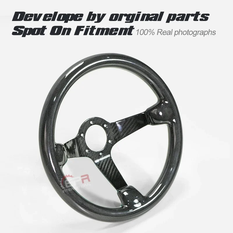 Universal Black Blue Carbon Fiber Deep Dish Type 335mm Steering Wheel(deep Around 60mm,6 Bolts 70mm PCD)OMP
Universal Black Blue Carbon Fiber Deep Dish Type 335mm Steering Wheel(deep Around 60mm,6 Bolts 70mm PCD)OMP