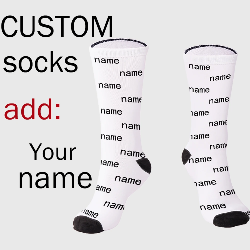 Fashion customized men's and women's socks 3D printing your name/text personalized gift socks suitable for family and friends an
Fashion customized men's and women's socks 3D printing your name/text personalized gift socks suitable for family and friends an
