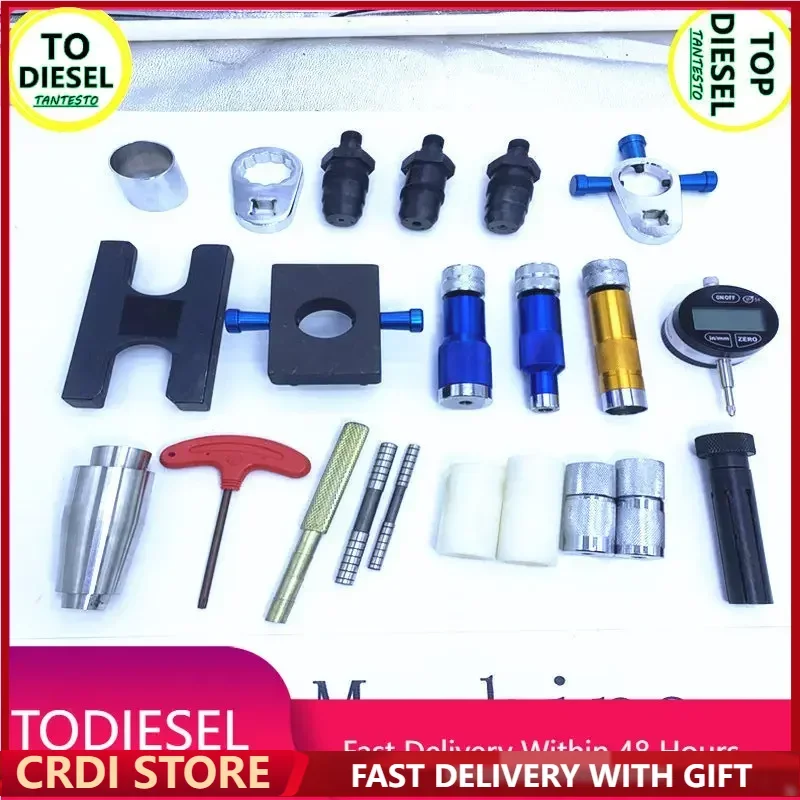 Diesel Common Rail Injector Disassemble Fixture Clamp Stroke Measuring Repair Tool Sets for C7C9
Diesel Common Rail Injector Disassemble Fixture Clamp Stroke Measuring Repair Tool Sets for C7C9