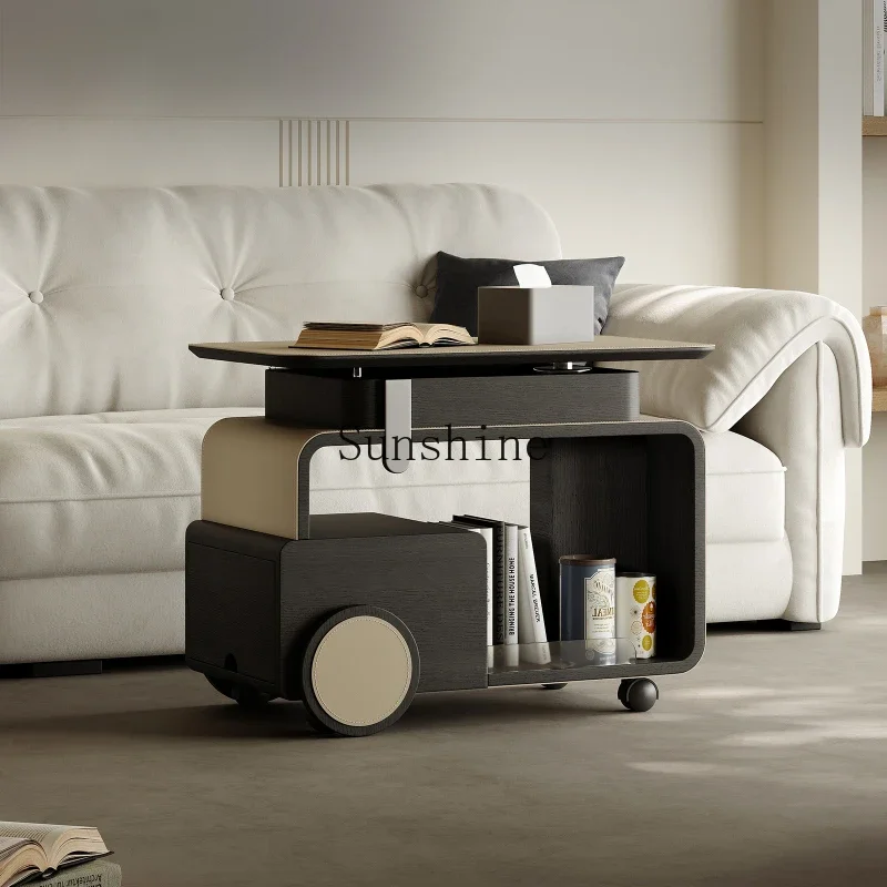 Modern simple movable coffee table light luxury high-end multi-functional lifting sofa side cabinet
Modern simple movable coffee table light luxury high-end multi-functional lifting sofa side cabinet