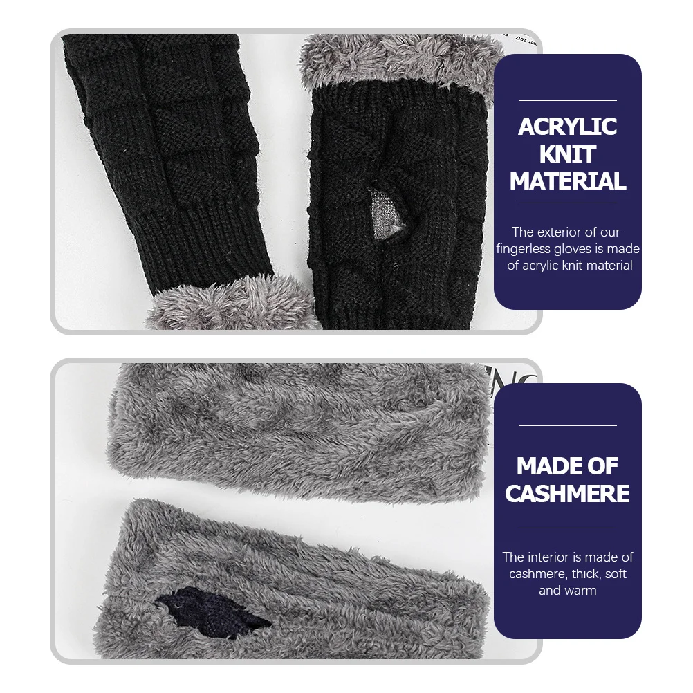 1 Pair Warm Half-Finger Gloves Knitted Thermal Mitts For Women Winter Outdoor Wear-Resistant Lightweight Hand Protectors Arm
1 Pair Warm Half-Finger Gloves Knitted Thermal Mitts For Women Winter Outdoor Wear-Resistant Lightweight Hand Protectors Arm