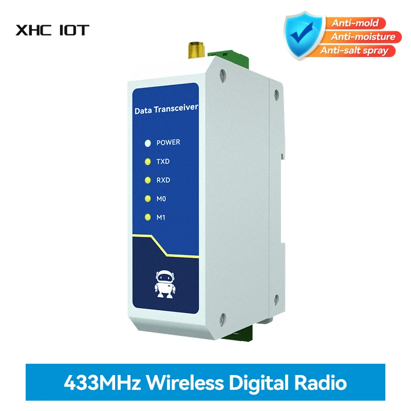 433MHz Wireless Digital Radio RS485 High-Speed Continuous Transmission XHCIOT E95-DTU(433C30-485)-V2.0 30dBm RSSI Low Latency
433MHz Wireless Digital Radio RS485 High-Speed Continuous Transmission XHCIOT E95-DTU(433C30-485)-V2.0 30dBm RSSI Low Latency