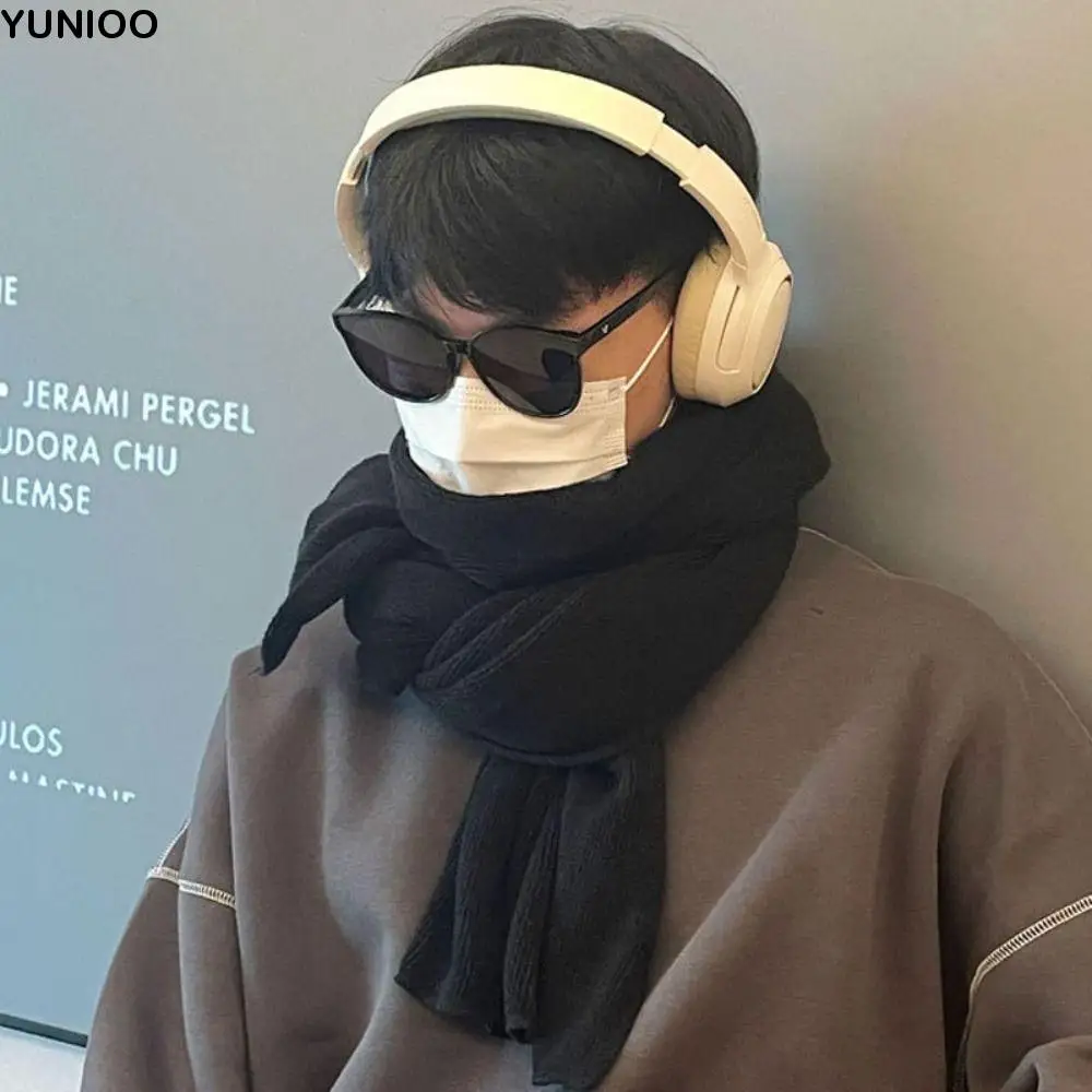 Casual Solid Color Men Wool Scarf Simple Soft Winter Cashmere Scarf Long Warm Coldproof Scarf Males
Casual Solid Color Men Wool Scarf Simple Soft Winter Cashmere Scarf Long Warm Coldproof Scarf Males